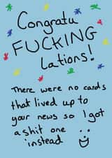 congratulations fucking Congratulations Card 18916 created by Random Shit Cards