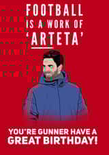 Mikel Arteta Birthday Card created by Elgo Designs