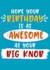 awesome as Birthday Card 7198 created by Giddy Kipper