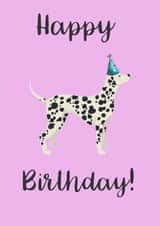 Dalmation dog Birthday Card 19895 created by Sophie Elizabeth