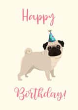 pug party Birthday Card 19896 created by Sophie Elizabeth