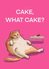 cake fat Birthday Card 18969 created by Leah Rowe