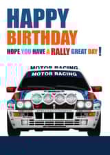 Birthday Rally Car created by RetroMotion Artwork
