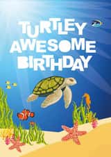 Wish a Turtley Awesome Birthday created by Yeti Design