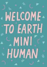 welcome earth New Baby Card 18751 created by Wandering Studio Co.