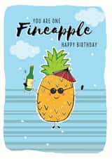 Pineapple Fineapple Birthday Card 19454 created by Leebee Designs