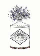 Gin Gin bottle Birthday Card 19457 created by Leebee Designs