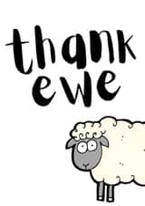 thank ewe Thank You Card 19553 created by KokoandDoo