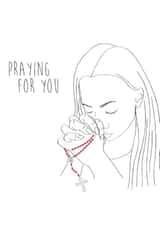 praying for Sympathy Card 18456 created by Mikael Lovell