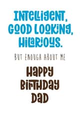 dad funny Birthday Card 16672 created by Waffle & Faff