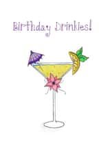 cocktail drinks Birthday Card 19826 created by Artpatch Printables