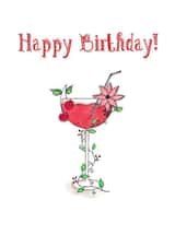 cocktail drink Birthday Card 19827 created by Artpatch Printables