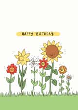 Cute Birthday Card - For Her - Sunflowers created by Jessica Woodhouse