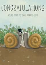 Snail Wedding created by Rebecca Webb Illustration 