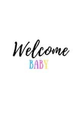 welcome baby New Baby Card 19990 created by Clement & Cedar