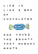 Funny Chocolate Birthday Card 17266 created by Lili Thomas