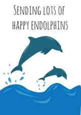 Happy Endolphins Thinking Of You Card created by @Laura Lonsdale Designs
