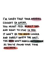 True soul mate - postponed wedding day created by Hello Dobbs