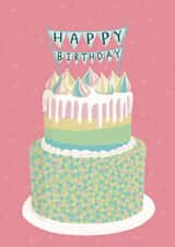 pretty bunting Birthday Card 18753 created by Wandering Studio Co.