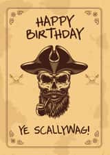 Birthday Pirate Card created by Crazed Creative