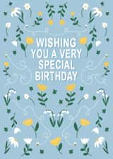 female pretty Birthday Card 18754 created by Wandering Studio Co.