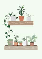 Pretty Trendy New Home Card - House Plants - New Home created by Amber Jane