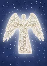 traditional angel Christmas Card 15498 created by suzcreate