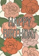 flowers adult Birthday Card 19934 created by LoveNStuff