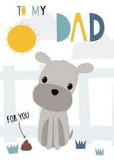 A Dad Card From The Dog created by Fox and Bird Studio