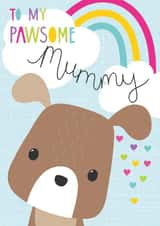 pawsome adult Birthday Card 15814 created by Fox and Bird Studio