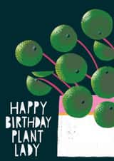 plant pilea Birthday Card 17380 created by @AimeeStevens.Design