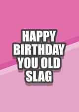 old slag Birthday Card 17463 created by Lewd Prude Designs