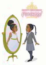 Cute Birthday Card - Birthday Princess - For Her created by InclusiviTwee