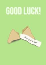 fortune cookie Good Luck Card 19935 created by LoveNStuff