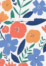 Pretty Birthday Flowers Card - Birthday Wishes created by Laura Pantony