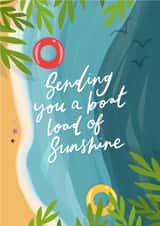 sendasmile boat Thinking of you Card 18057 created by katie illustrated