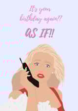 cher clueless Birthday Card 17008 created by @sammie.illustrates