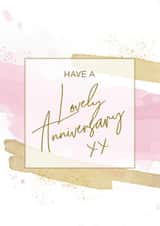 Pretty Abstract Anniversary Card - Have A Lovely Anniversary created by Evie Garnett Designs