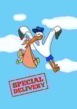 Special Delivery New Baby Card created by Cheeky Boar