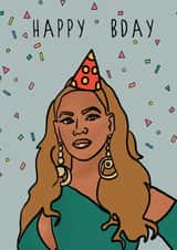 beyonce b Birthday Card 19913 created by Kazvare Made It
