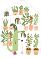 gardening gardener Just because Card 17574 created by hnaillustration