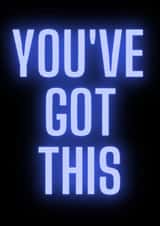 adult typography Good Luck Card 15277 created by Steve Hyland