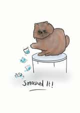 cat pet Congratulations Card 20083 created by Just Daydreaming