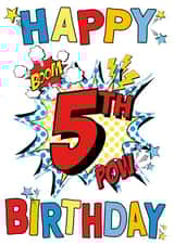 boom comic Birthday Card 20093 created by Cotton and Bloom