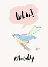 Birthday Bird Card 43671 created by Francesca's Illustration