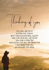 poem new Thinking of you Card 11772 created by Evie Garnett Designs