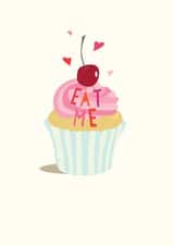 cupcake eat me Birthday Card 19966 created by Peony Rose Design