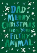 dad from the kids Christmas Card 18603 created by Poodle Pip