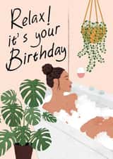 relax bubble Birthday Card 17159 created by Jessica Hubbard