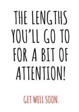 get well soon lengths Get Well Card 12254 created by Banter King